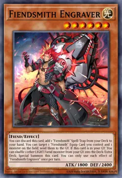 Yugioh RA04-EN049 - Fiendsmith Engraver - Super Rare - Image 1