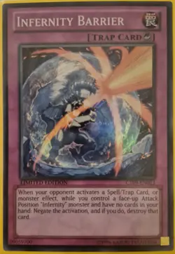 YuGiOh Infernity Barrier Super Rare CT09-EN023 - Image 1