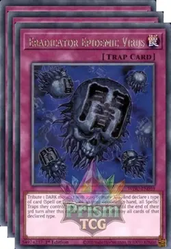 X3 Playset 1st ed Eradicator Epidemic Virus rare WISU-EN059 Yugioh - Image 1
