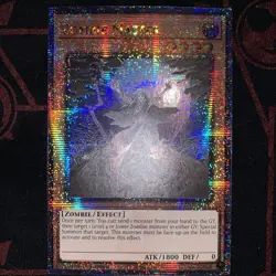 1x Yu-Gi-Oh! Zombie Master RA03-EN185 Quarter Century Secret Rare 1st Ed. NM - Image 1