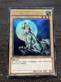 CARTE YU-GI-OH! CROC ARGENTE 1ST LCYW-FR004 PROCHE DU NEUF/NM - Image 1