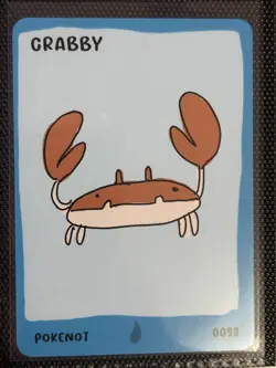 Crabby 0098 Dysfunctional Passholder Pokenot Pokenots 151 Card - Image 1