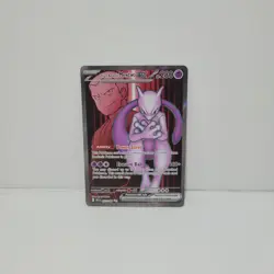 Pokemon TCG Destined Rivals Team Rockets Mewtwo EX Full Art Card 213/182 - Image 1
