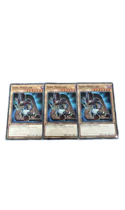 🔥(3X) Yu-Gi-Oh Dark Magician Spellcaster Normal 3 Card Lot English Standard - Image 1