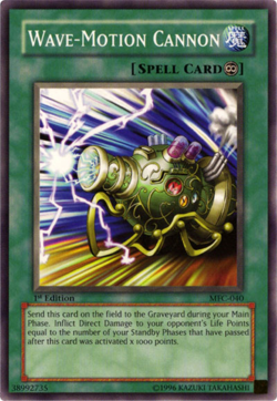 Lightly Played Wave-Motion Cannon - MFC-040 - Common - 1st Edition - YuGiOh - Image 1
