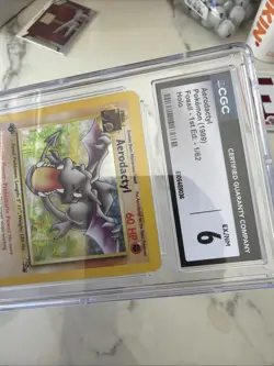 AERODACTYL Pokemon Card - WOTC - 1st Edition - Fossil - 16/62 - NM CGC 6 - Image 5