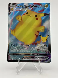 Surfing Pikachu VMAX 009/025 Celebrations Holo (Pokemon TCG) - Image 1