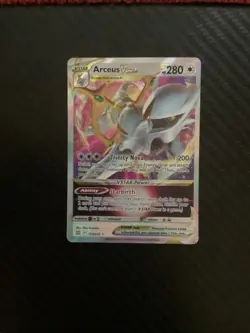 Arceus VSTAR 123/172 Ultra Rare Sword & Shield: Brilliant Stars Pokemon NM - Image 1
