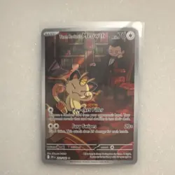 Pokemon Team Rocket's Meowth 203/182 Sv10: Destined Rivals Holo Rare 70 HP - Image 1