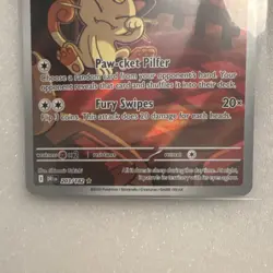 Pokemon Team Rocket's Meowth 203/182 Sv10: Destined Rivals Holo Rare 70 HP - Image 3