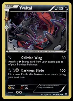2016 XY - Generations Yveltal Basic/Uncommon #RC16 - Image 1