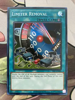 Limiter Removal Unlimited Edition Super Rare PSV-EN064 Yu-Gi-Oh! 25TH NM/M - Image 1