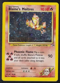 Pokemon Blaine's Moltres 001/132 Gym Heroes Holo - Image 1