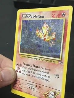 Pokemon Blaine's Moltres 001/132 Gym Heroes Holo - Image 4
