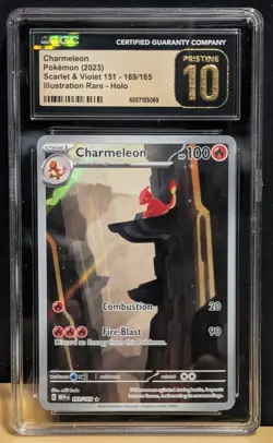 Pokemon Charmeleon 169/165 ENGLISH Scarlet Violet 151 - CGC 10 PRISTINE POP 43!! - Image 1