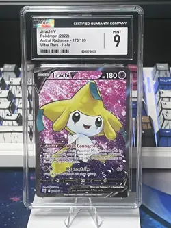 2022 POKEMON ASTRAL RADIANCE ULTRA RARE HOLO #170/189 JIRACHI V CGC 9 - Image 1