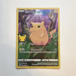 Pokemon Pikachu 005/025 Celebrations Holo Rare Basic 60HP Gnaw Thunder Jolt - Image 1