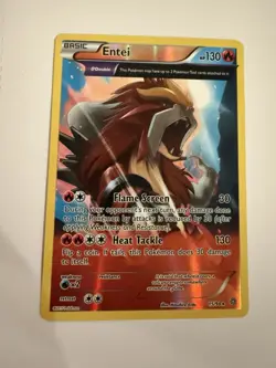 Pokemon Entei 130 HP Holo Rare XY Ancient Origins 15/98 Θ Double English - Image 1