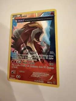 Pokemon Entei 130 HP Holo Rare XY Ancient Origins 15/98 Θ Double English - Image 3