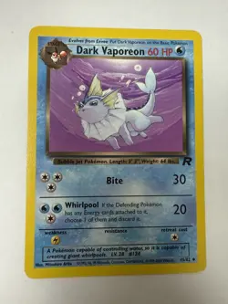 Pokemon Dark Vaporeon 45/82 Team Rocket Vintage – LP - Image 2
