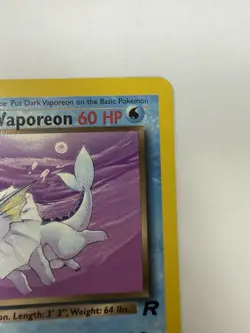 Pokemon Dark Vaporeon 45/82 Team Rocket Vintage – LP - Image 4