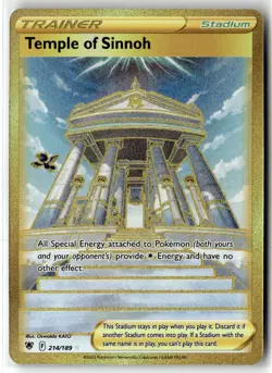 Temple of Sinnoh ⭐ 214/189 Holo Rare Secret Astral Radiance 2022 Pokemon NM - Image 1