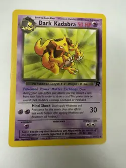 Pokemon Dark Kadabra 39/82 Team Rocket Rare Non-Holo LP Vintage 2000 - Image 2