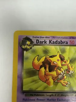 Pokemon Dark Kadabra 39/82 Team Rocket Rare Non-Holo LP Vintage 2000 - Image 5