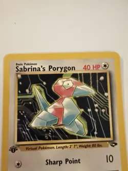Pokemon Sabrina's Porygon 40 HP Common 1st Edition Gym Challenge 98/132 Regular - Image 4