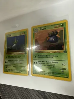 Pokemon TCG Base Set Oddish 58/64 & Gloom 37/64 Lot 1999 English - Image 3