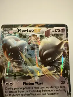 Pokemon Mewtwo EX 170 HP Ultra Rare Holo Breakthrough 61/162 Photon Wave Psyburn - Image 4