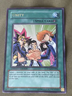 Yu-Gi-Oh! “UNITY” Ultra Rare Limited Ed Shonen Jump Promo JUMP-EN006 VLP - Image 1