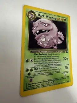 Pokemon Dark Weezing 60 HP Stage 1 Team Rocket 14/82 Holo Rare English 2000 - Image 3