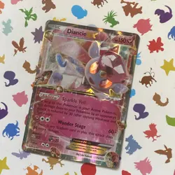 Pokemon TCG Diancie EX 72/124 XY Fates Collide Holo NM - Image 1