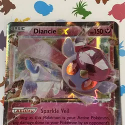 Pokemon TCG Diancie EX 72/124 XY Fates Collide Holo NM - Image 3