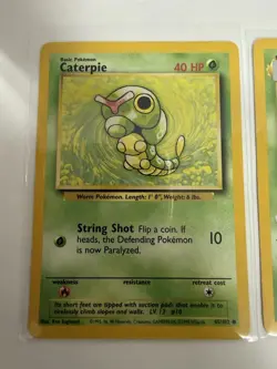 Pokemon TCG Base Set Caterpie 45/102, Metapod 54/102, Butterfree 33/64 Lot - Image 2