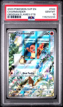 2023 POKEMON SVP EN-SV BLACK STAR PROMO #044 CHARMANDER PSA 10 - Image 3