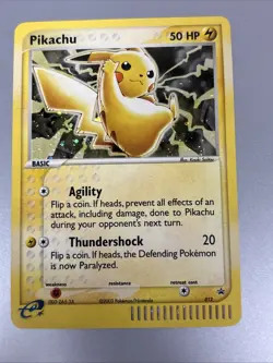 2006 Pokemon Journey Across America Black Star Promo Pikachu Holo #012 - Image 3