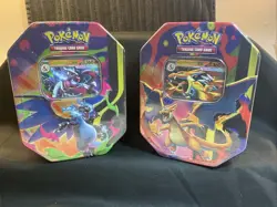 🔥🐉 Mega Charizard EX Tin Set (X & Y) – Pokemon TCG Sealed (2) 🔥 FREE SHIPPING - Image 1