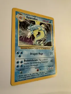 Pokemon Gyarados 100 HP Holo Rare Base Set 006/102 Dragon Rage Bubblebeam - Image 2