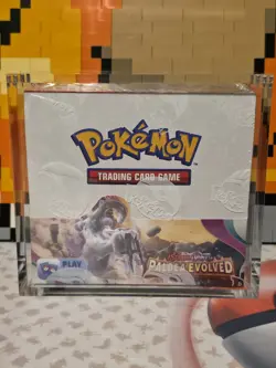 Pokemon Scarlet & Violet Paldea Evolved Booster Box/ Sealed With Acrylic 820650863493 - Image 1