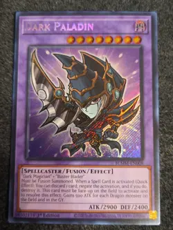 Yugioh: Dark Paladin BLMM-EN008 Secret Rare 1st Edition NM/M - Image 1