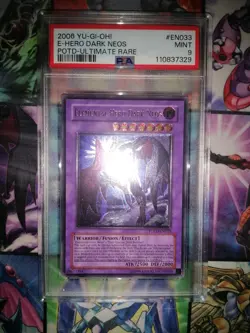 YU-GI-OH! Elemental Hero Dark Neos Ultimate Rare Psa 9 Euro Print - Image 1