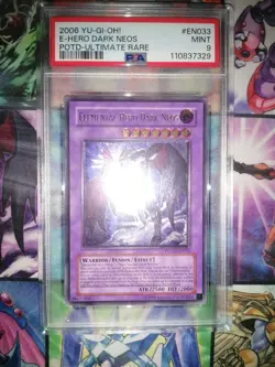 YU-GI-OH! Elemental Hero Dark Neos Ultimate Rare Psa 9 Euro Print - Image 2