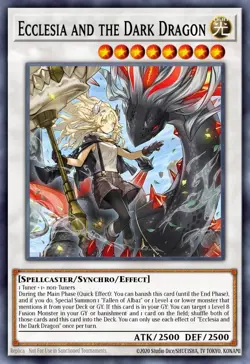 Ecclesia and the Dark Dragon - BPRO-EN041 - Secret Rare YuGiOh - Image 1