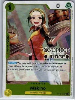 Makino (Judge Pack Vol. 4) ST13-012 English One Piece Promotion Cards - - NM - Image 1