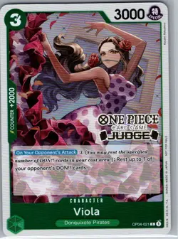 Viola (Judge Pack Vol. 4) OP04-021 English One Piece Promo - One Piece Card - NM - Image 1