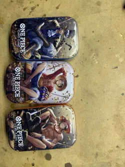 One Piece OP-13 Tin Set Vol 2 (3 Tins Set) Factory Sealed - Image 1