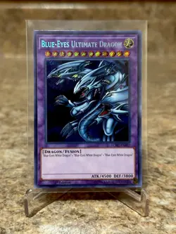 Yu-Gi-Oh! NM/M Blue Eyes Ultimate Dragon Secret Rare LCKC-EN057 1st Edition - Image 1