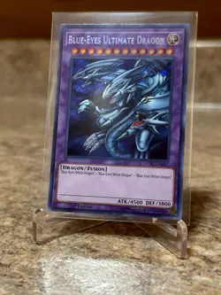 Yu-Gi-Oh! NM/M Blue Eyes Ultimate Dragon Secret Rare LCKC-EN057 1st Edition - Image 3